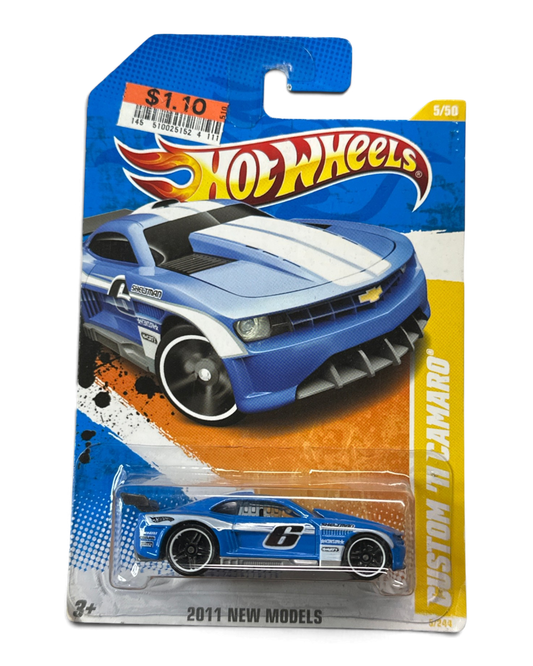Hot Wheels 2011 New Models Blue 5/50 Custom '11 Camaro 5/244