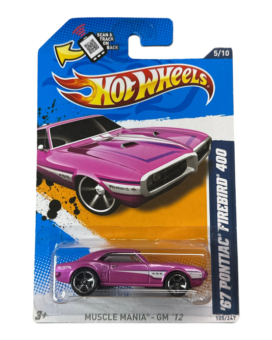 Hot Wheels '67 Pontiac Firebird 400 Pink Muscle Mania - GM 12 105/247