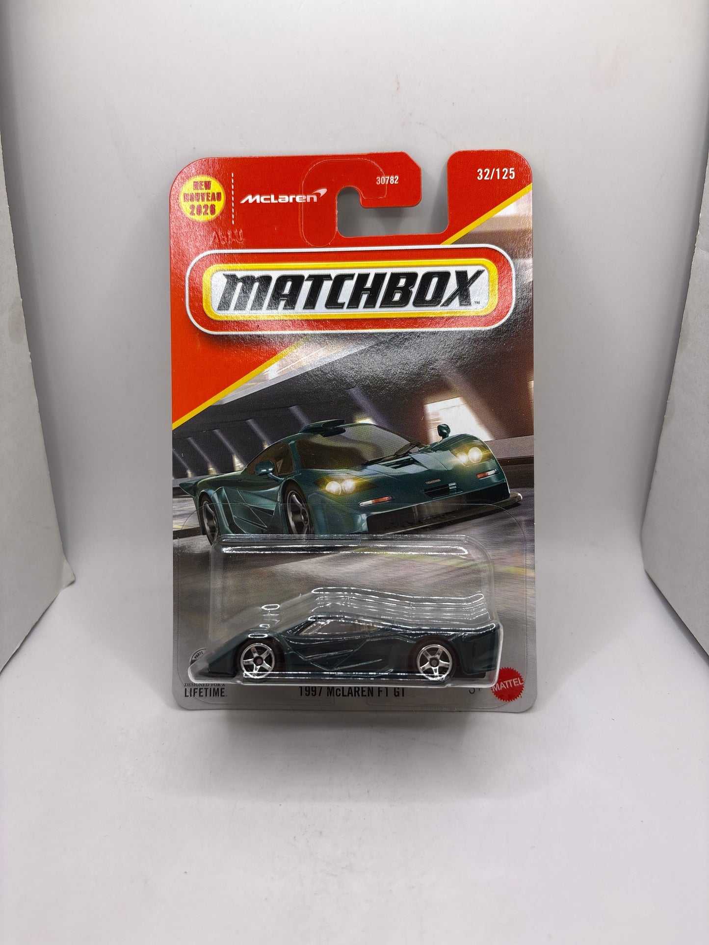 Matchbox 1997 McLaren F1 GT Diecast green