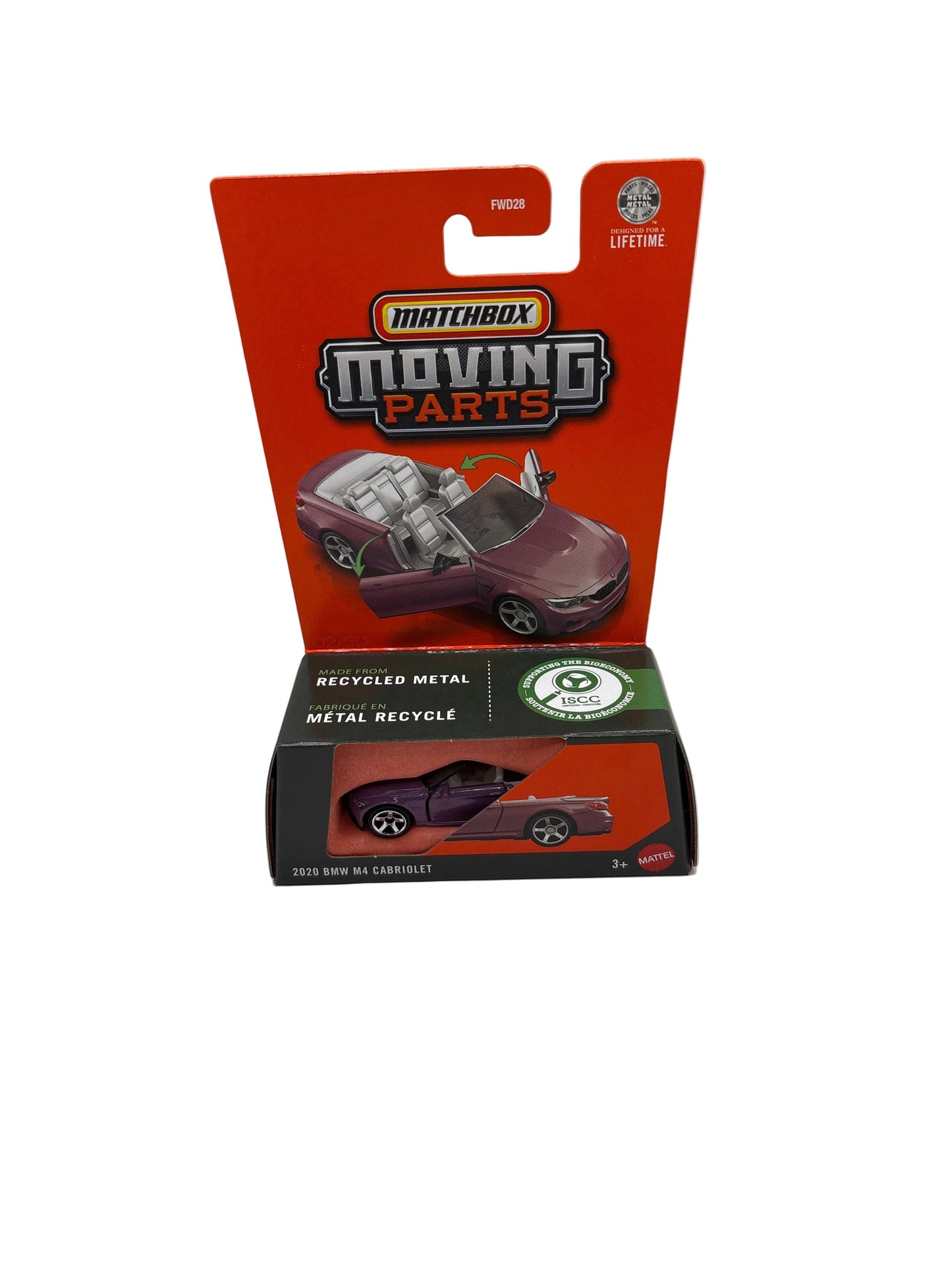 Matchbox 2020 BMW M4 Cabriolet Diecast purple