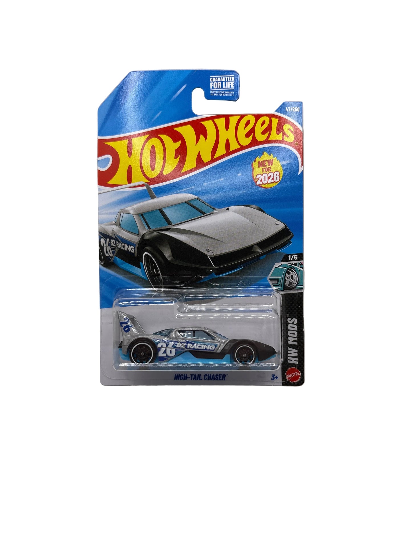 Hot Wheels High-Tail Chaser Diecast silver