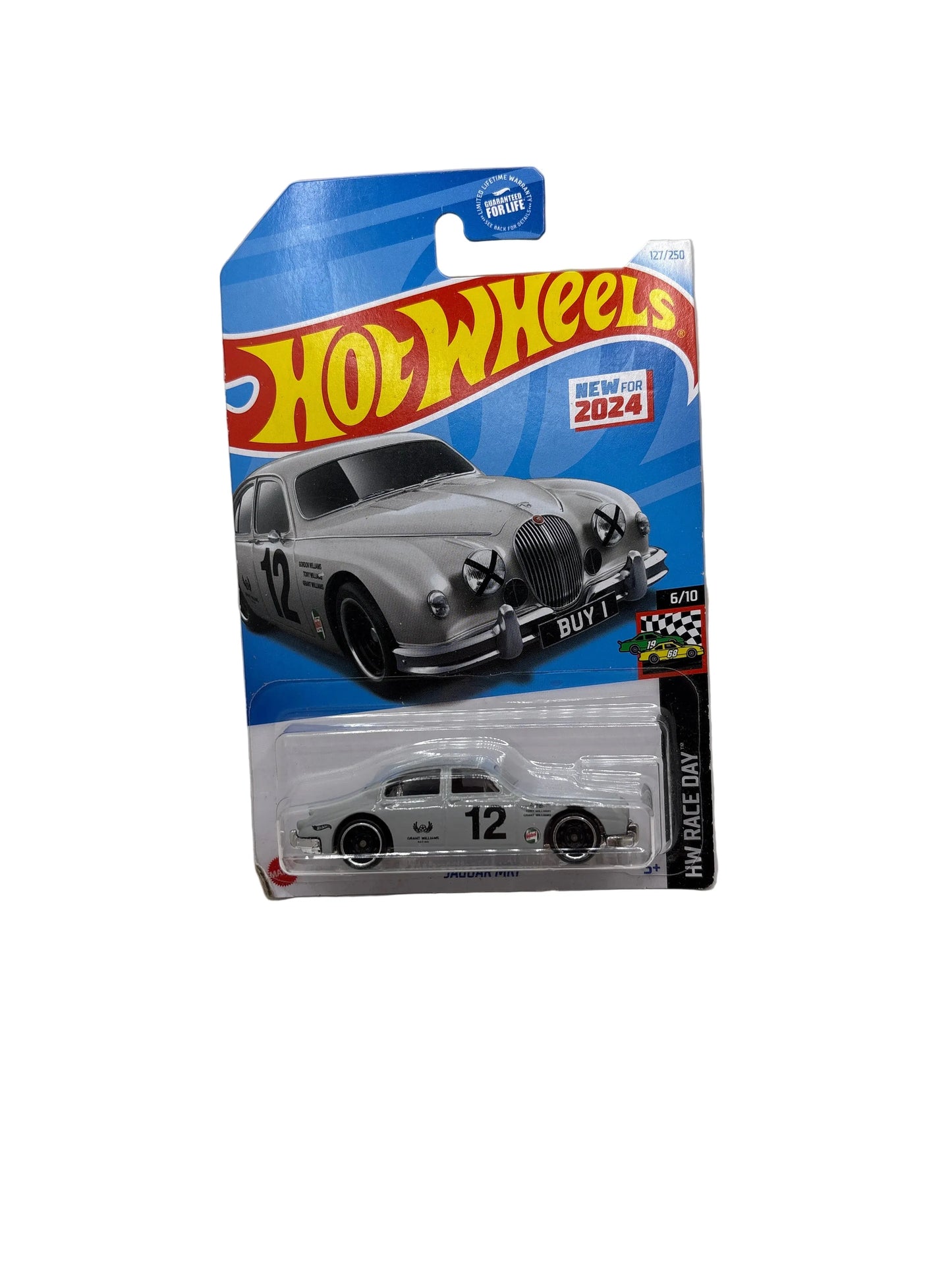 Hot Wheels Jaguar MK1 Diecast white
