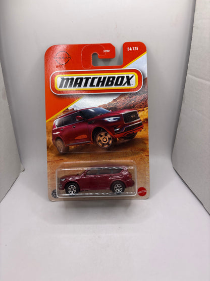 Matchbox 2022 Infiniti QX80 Diecast red