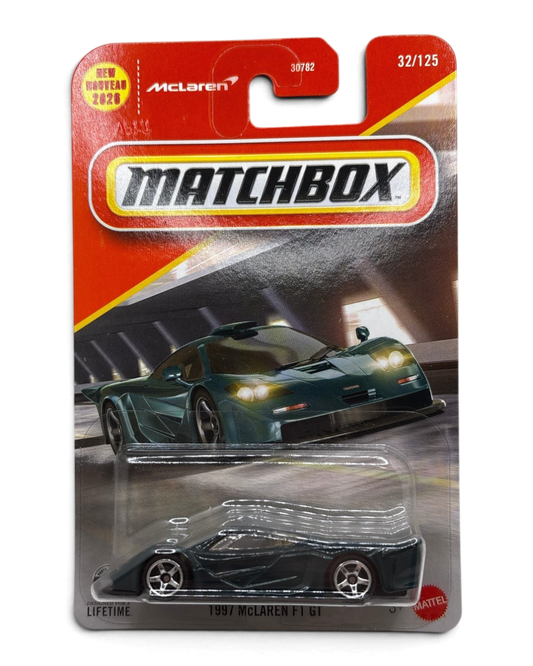 Matchbox 1997 McLaren F1 GT Diecast green