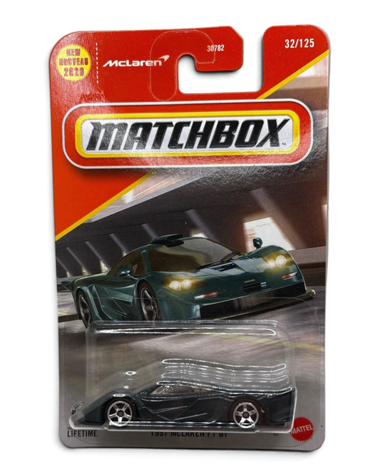 Matchbox 1997 McLaren F1 GT Diecast green