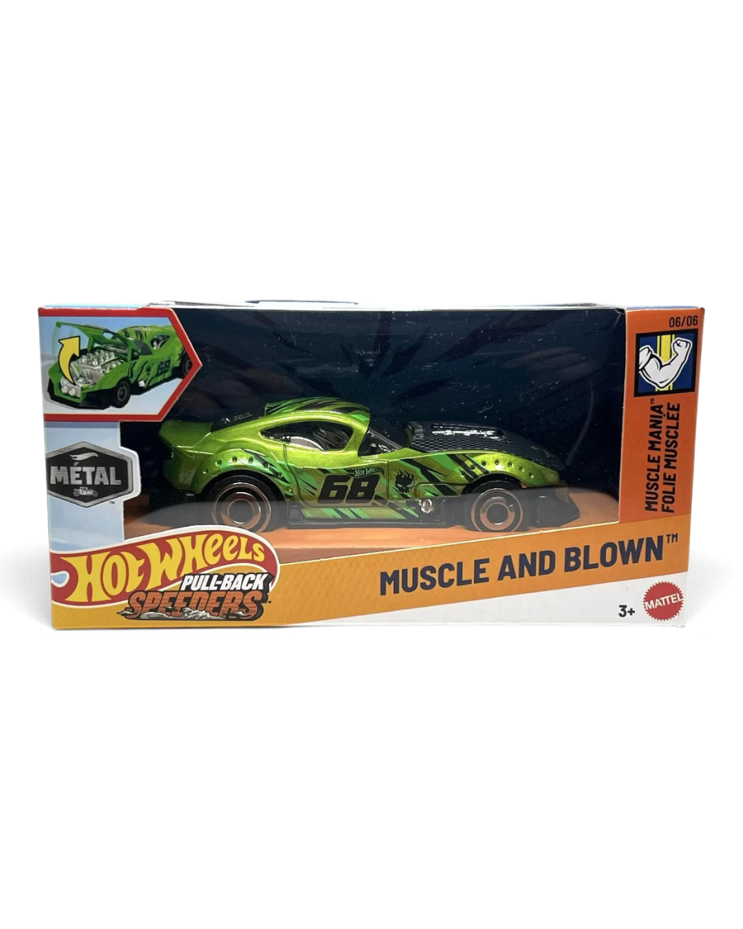 Hot Wheels Pull-Back Speeders 2025 Muscle And Blown