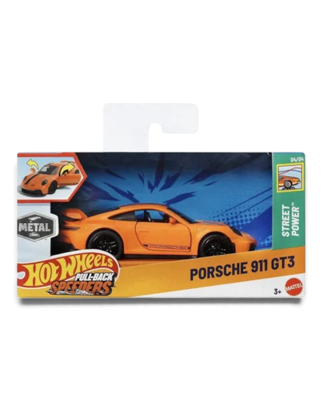 Hot Wheels Pull-Back Speeders 2025 Porsche 911 GT3
