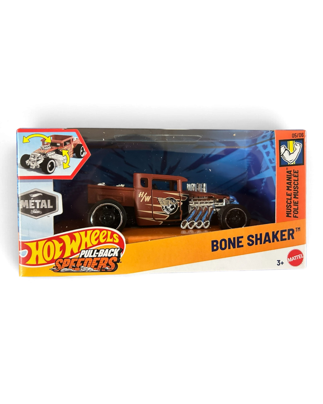 Hot Wheels Pull-Back Speeders 2025 Bone Shaker
