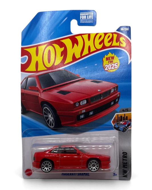 Hot Wheels Maserati Shamal Diecast red