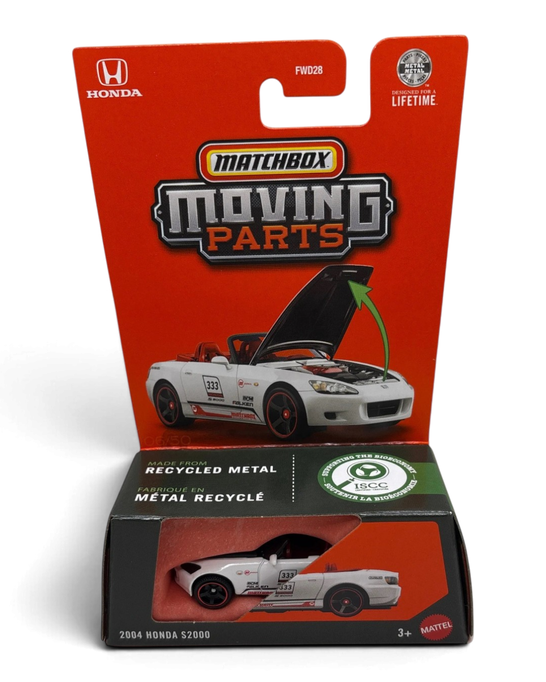 Matchbox 2004 Honda S2000 Diecast white