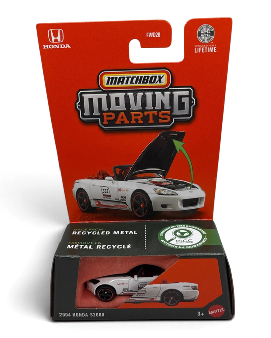 Matchbox 2004 Honda S2000 Diecast white