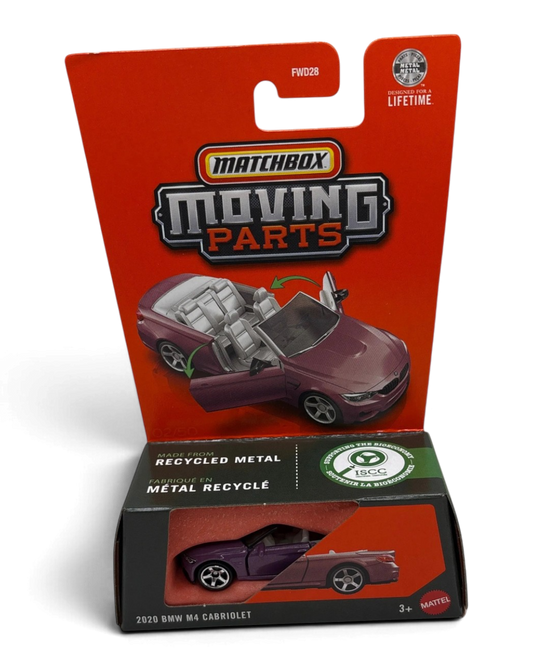 Matchbox 2020 BMW M4 Cabriolet Diecast purple