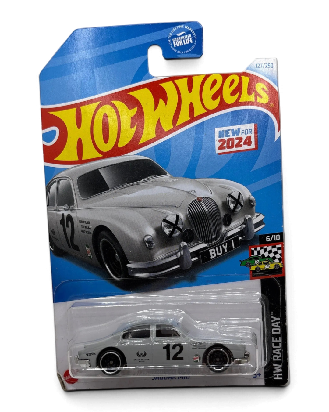 Hot Wheels Jaguar MK1 Diecast white