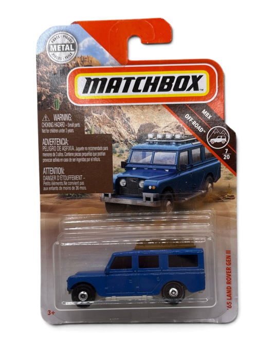 Matchbox 65 Land Rover Gen II Diecast blue