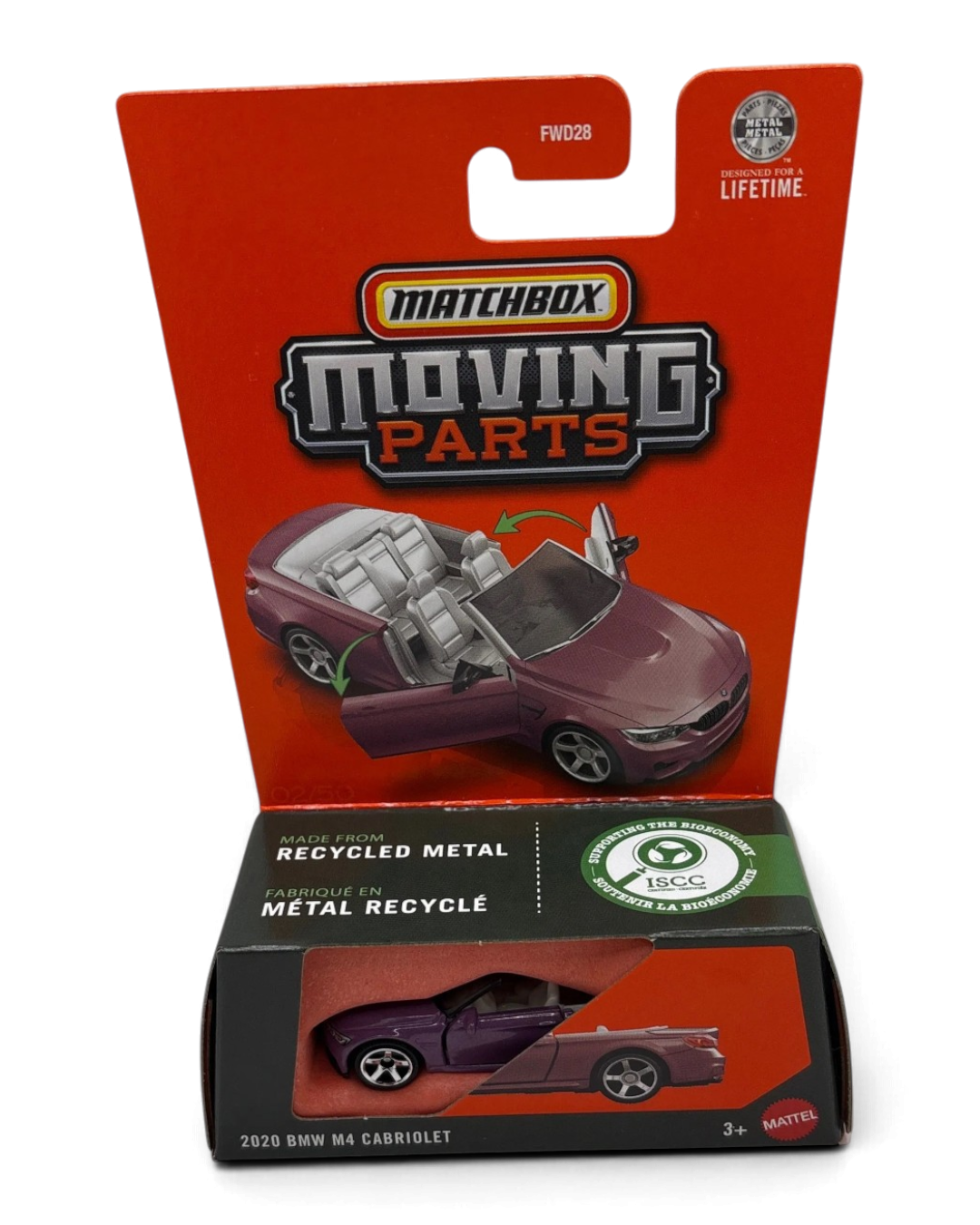 Matchbox 2020 BMW M4 Cabriolet Diecast purple