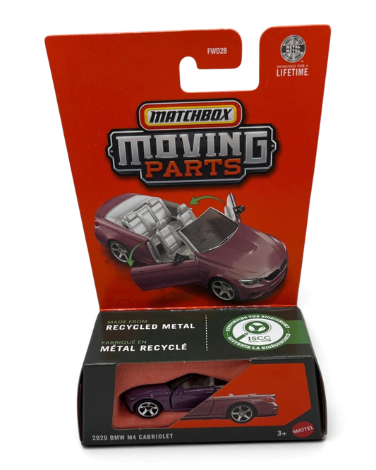 Matchbox 2020 BMW M4 Cabriolet Diecast purple